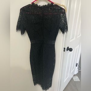 Black lace dress